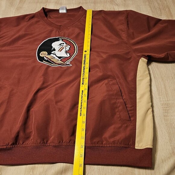 Florida State Seminoles Lightweight Pullover Windbreaker Jacket Mens Size 2xl - Picture 5 of 6
